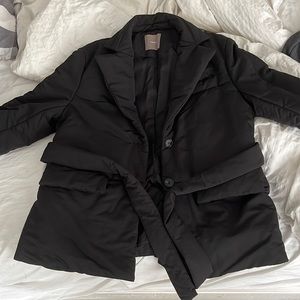 black puffer jacket/blazer NWOT